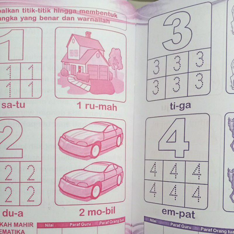 Buku 4 Langkah Mahir Matematika Paud/Panduan wajib Bagi Orang Tua &amp; Guru