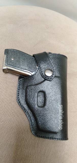 Holster sarung pistol kulit fn