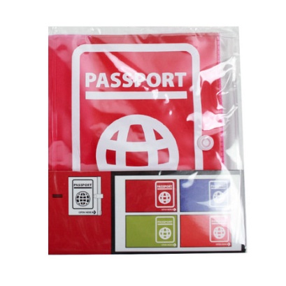 Passport Cover Buku Sampul Untuk Paspor Polos Pasport Holder Warna Biru Orange Merah Hijau Bahan Plastik Anti Air Waterproof