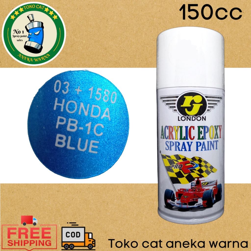 cat semprot 150cc candy honda pb-1c blue biru 03+1580 rj london spray paint pilok pilox