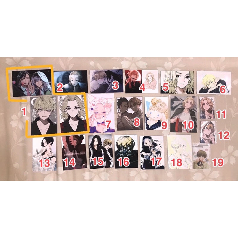 Fanmerch Perkertasan Tokyo Revengers Postcard Photocard