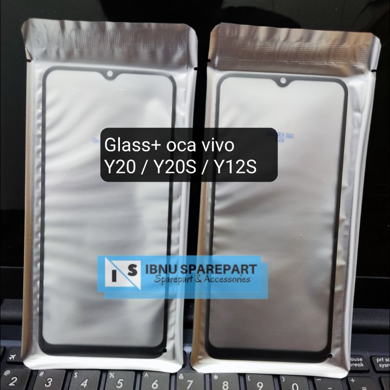 KACA LCD + LEM Oca Kering VIVO Y20 2020 | Y20 2021 V2027 Y20S V2029 Y12S V2026 Kaca Depan Kaca Ts Tc Original