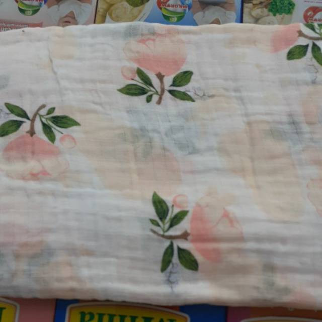 Muslin swaddle bedong katun muslin asli (bedong halus empuk super lembut)