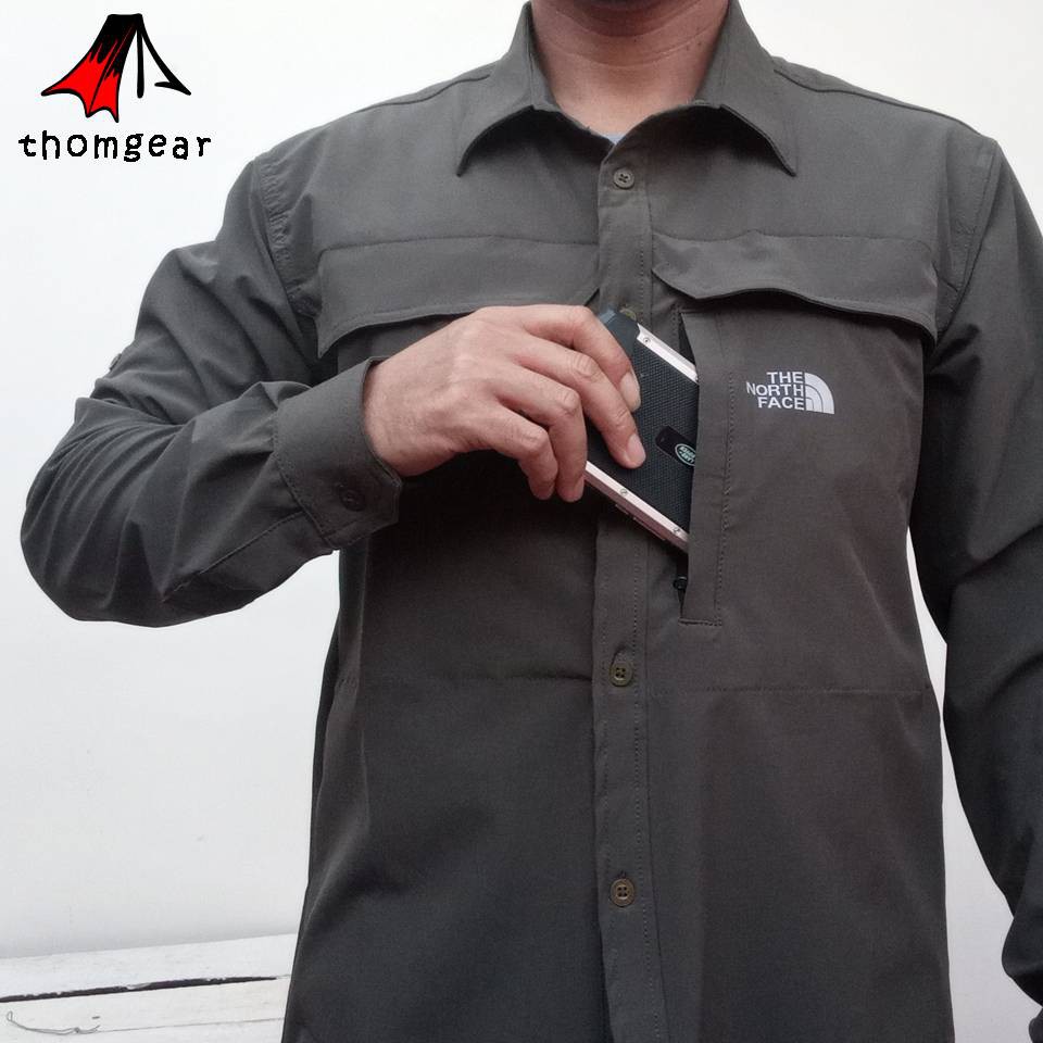 Thomgear Kemeja Tnf Outdoor Lapangan Tactical Material Despo Stretch Quick Dry Waterrepellant