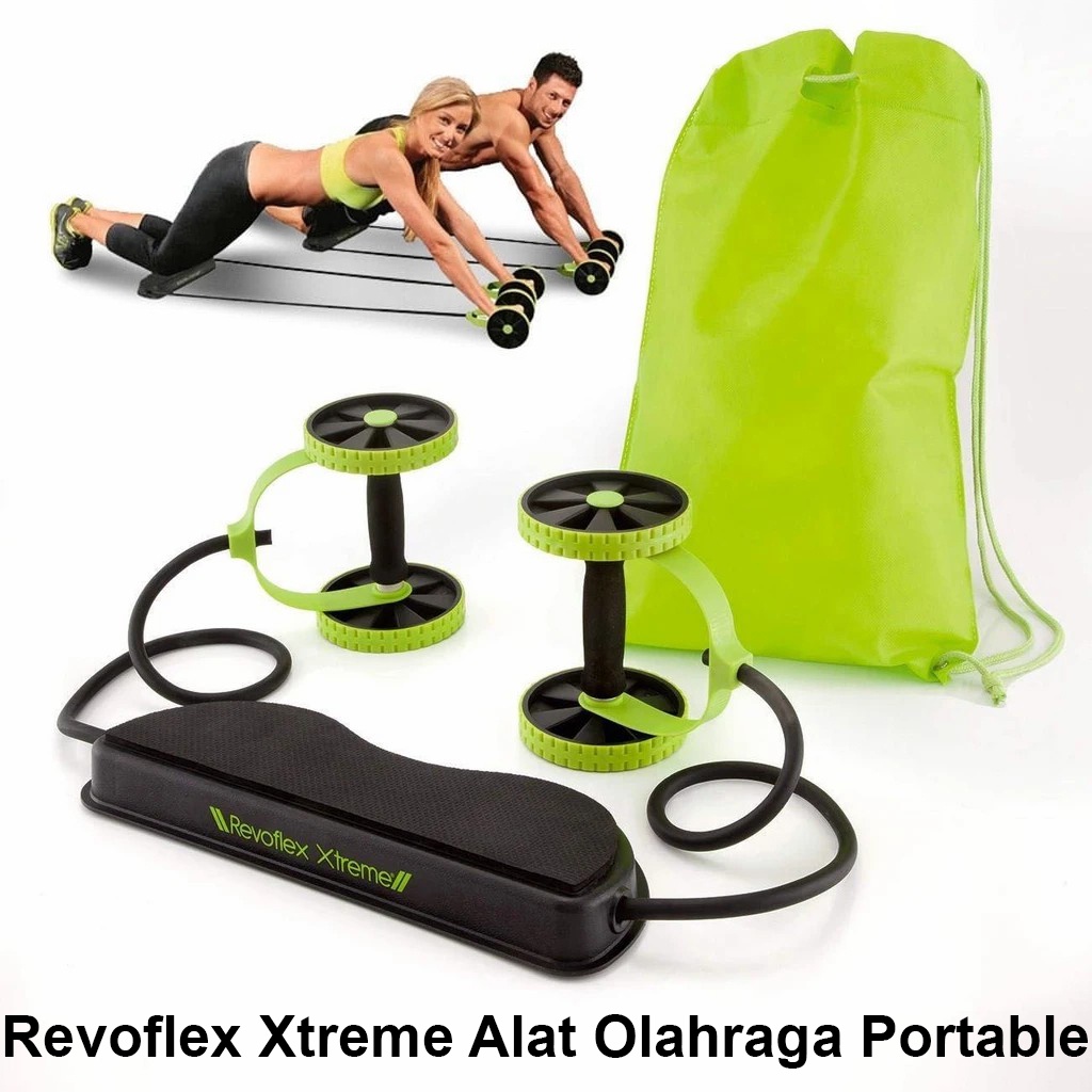 Alat Fitness Portable Revoflex Xtreme LENGKAP 44 FUNGSI Alat Fitness Gym Sixpack Alat Olahraga TLM