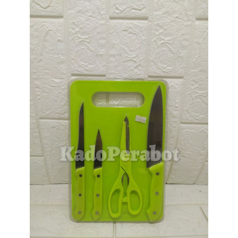 Pisau set Home pro talenan isi 5 pcs - pisau tajam set-pisau sayur set