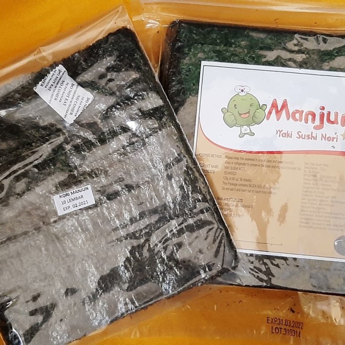 

Q0121Sa Nori Halal Manjun Repack Isi 10 Lembar D5qs44