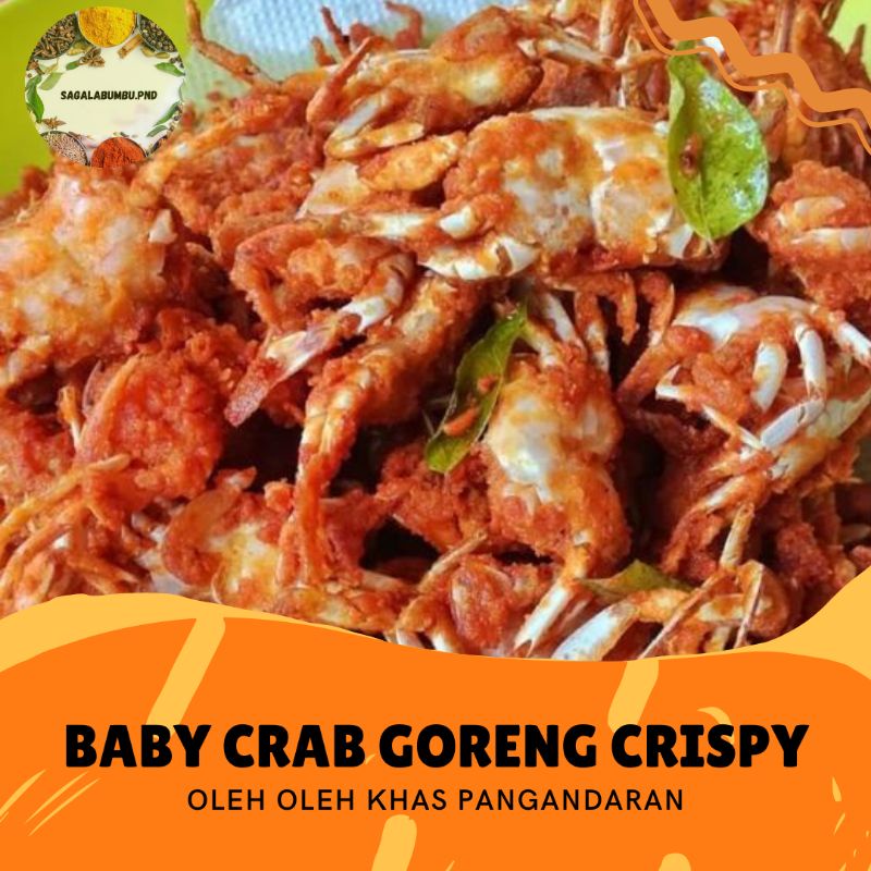 

BABY CRAB CRISPY ASLI PANGANDARAN, baby crab goreng crispy , baby crab