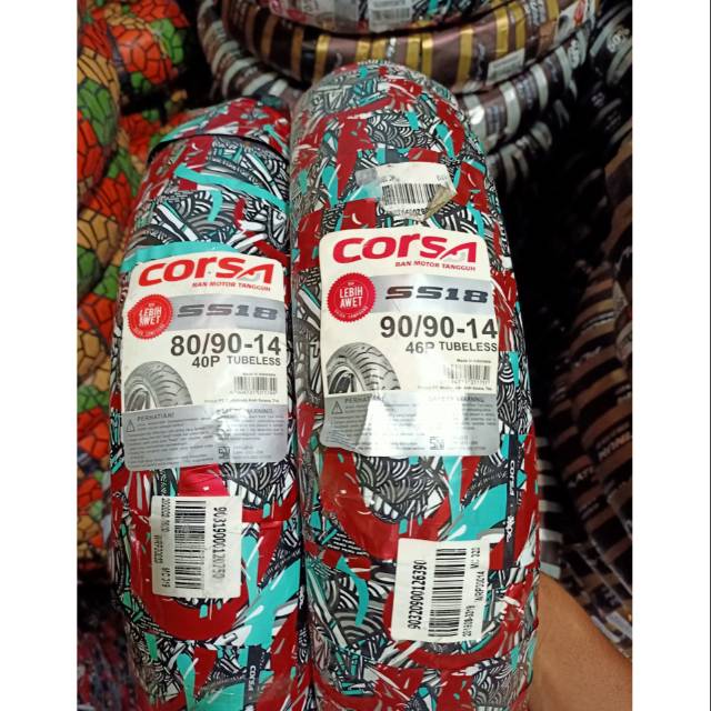 Paket ban tubles Corsa 80/90+90/90.14 free pentil