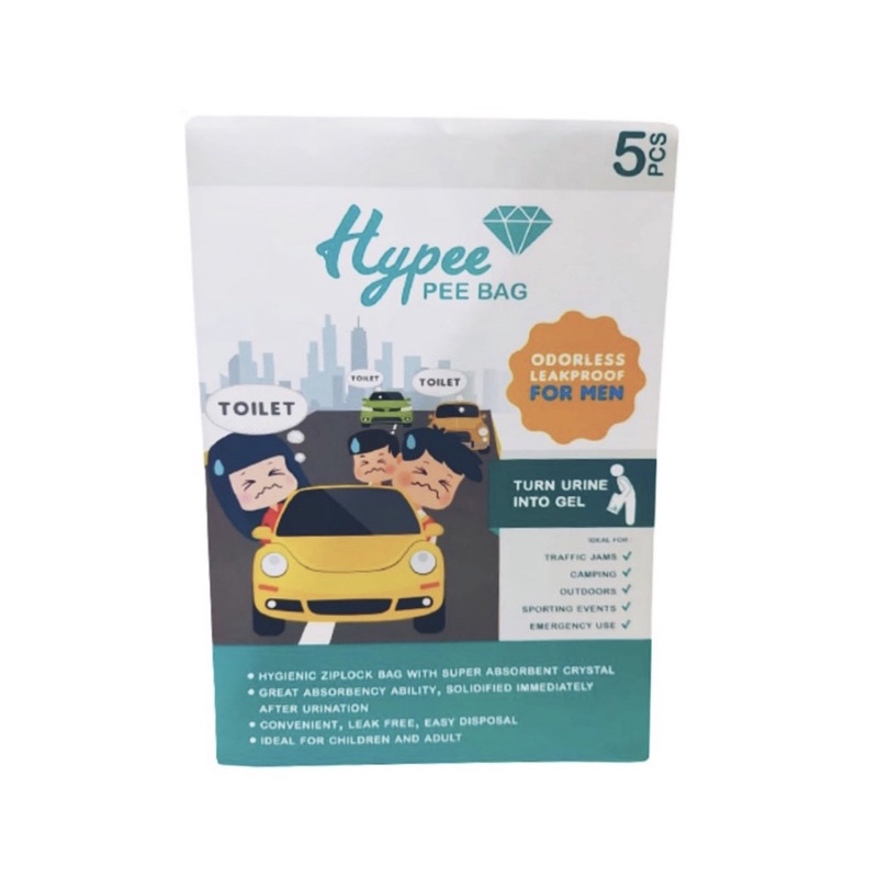 Hypee Pee Bag for Men (5 pcs) / Kantong Pipis Urine