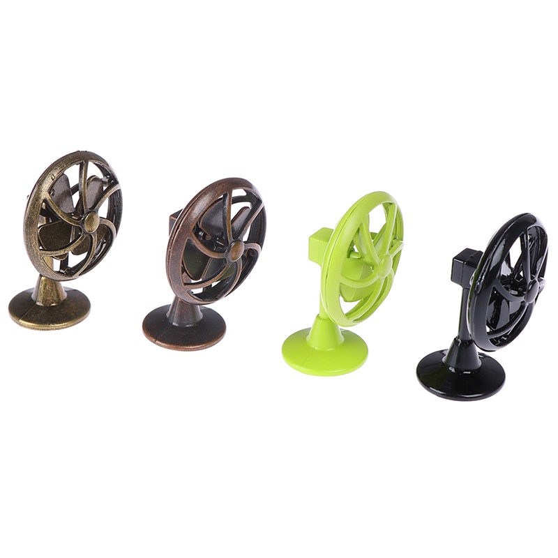 # Kaos T-Shirt Wanita Lengan Pendek Motif Print #Miniatur Kipas Angin Skala 1: 12 Untuk Rumah Boneka