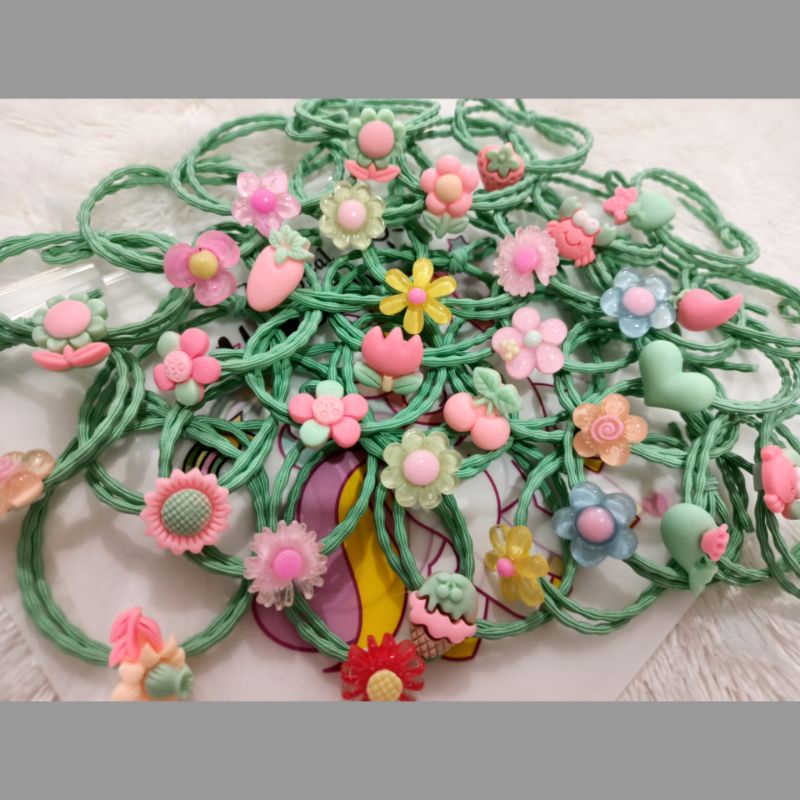 IKATAN RAMBUT KOREA - 2 IN 1 - GELANG CLAY - IKAT RAMBUT KOREA - IKAT RAMBUT