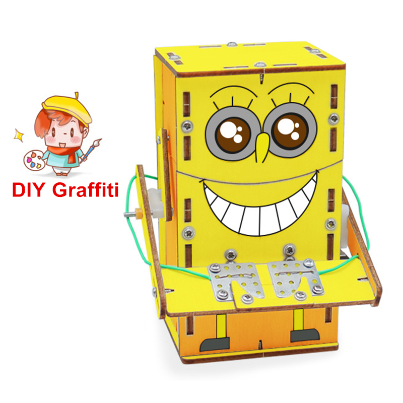 Mainan Puzzle Rakit Robot Elektrik Diy Untuk Edukasi Sains Anak