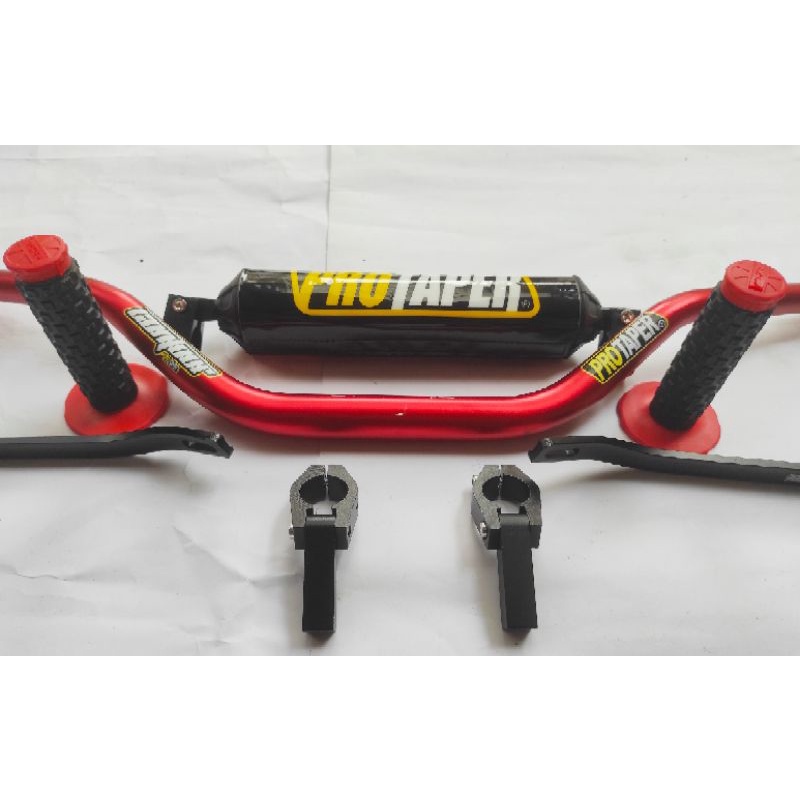 paket stang fatbar proteper stang busa hanguard grip handgrip model kotak cross