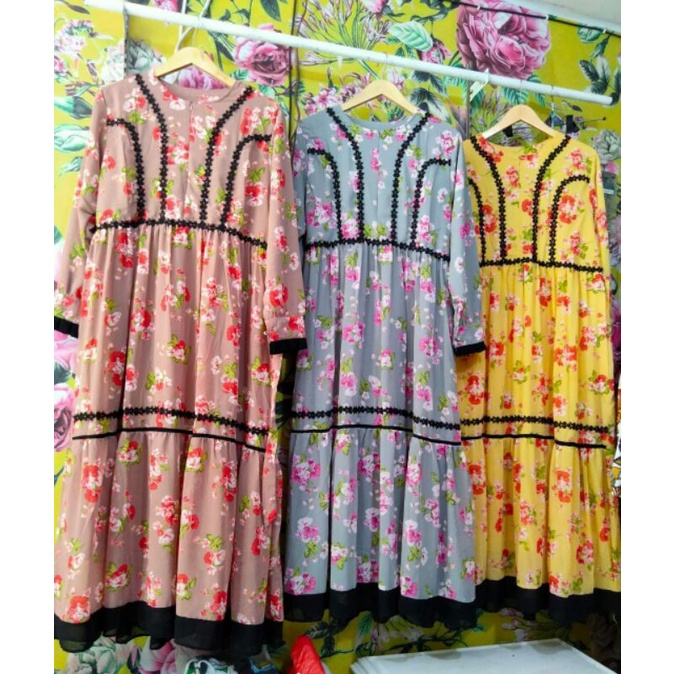 GAMIS JUMBO MOTIF BUNGA