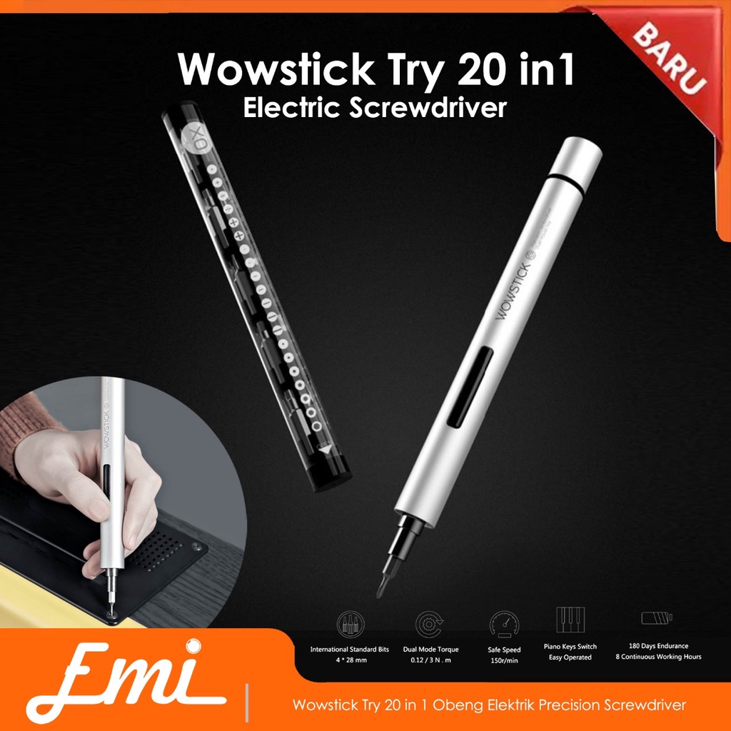 Wowstick Try 20 in 1 Obeng Elektrik Precision Screwdriver