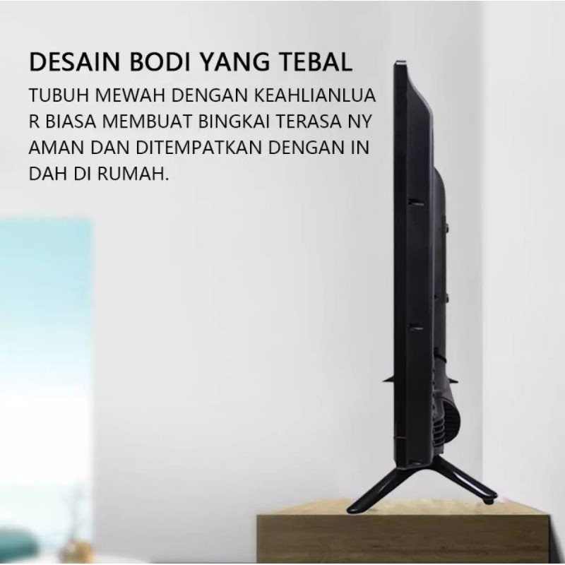 TV LED 24 INCI LAYAR HD SUPPORT HDMI VA VGA HDMI COCOK U/KOMPUTER CCTV TELEVISI GAME PS DLL