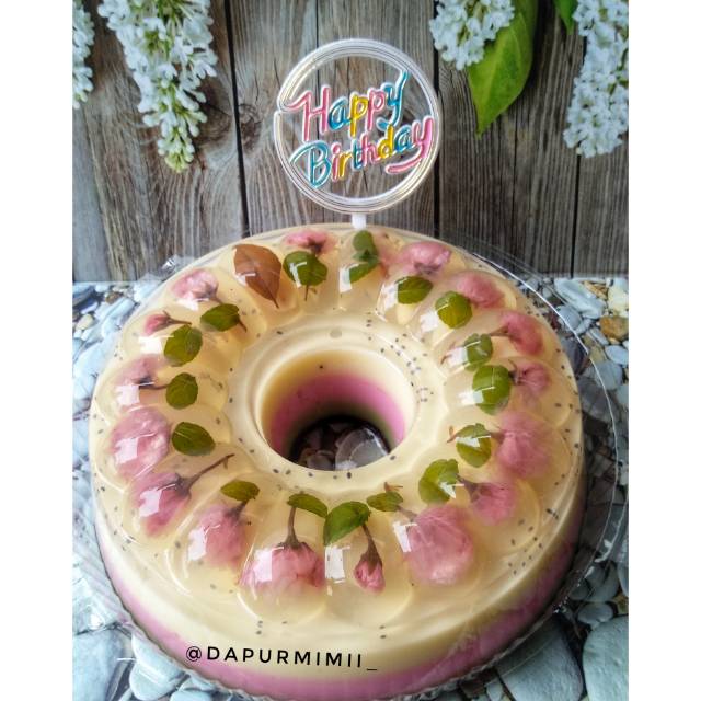 

Puding bunga sakura