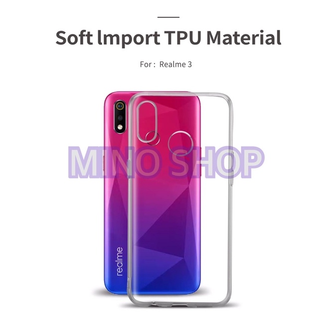 SOFTCASE TRANSPARAN REALME 3 PREMIUM CLEAR SOFT CASE