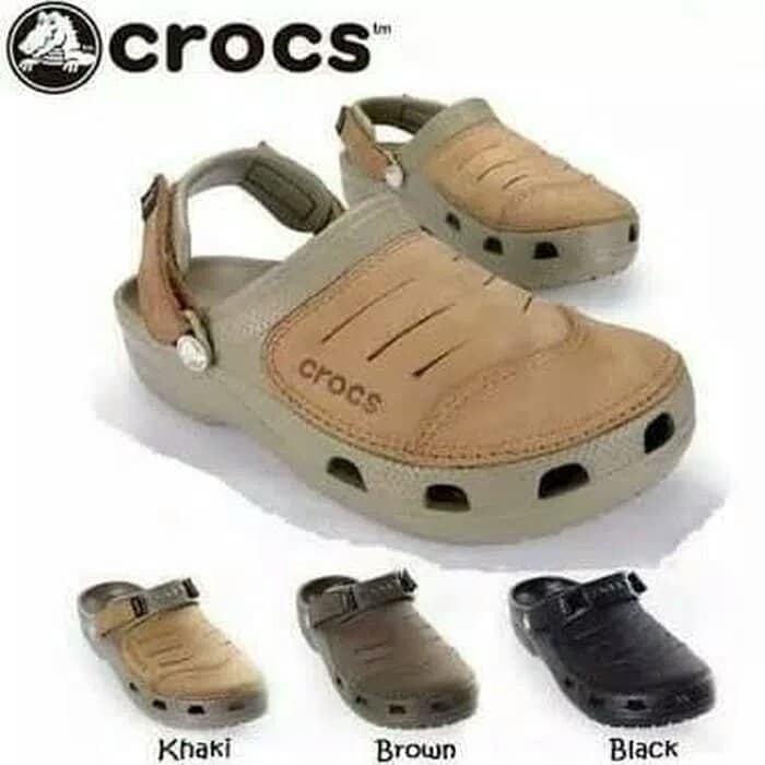 Sandal Crocs Yukon Leather pria/ssandal Crocs yukon leather /Yukon