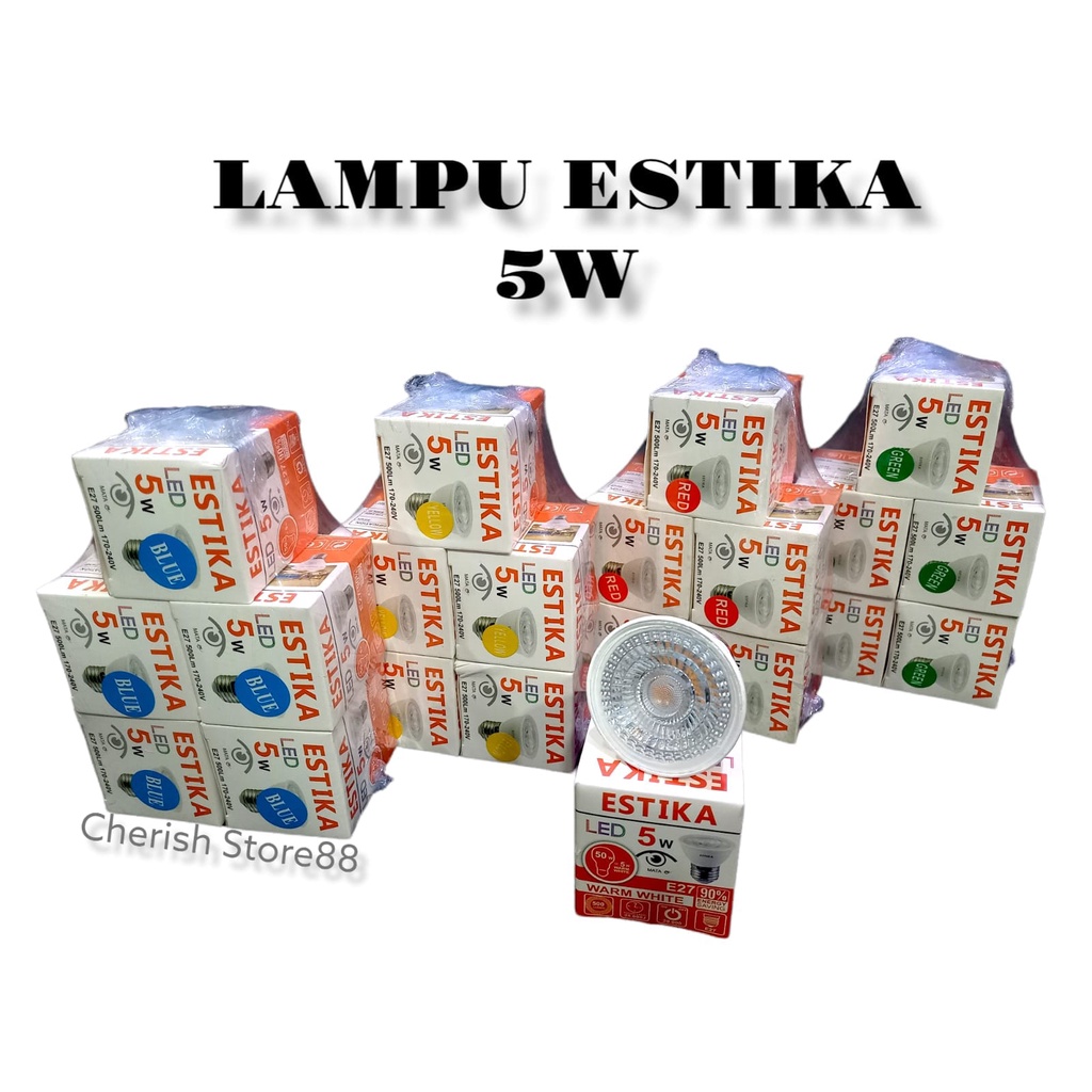 LAMPU ESTIKA E27 LAMPU LED ESTIKA 5W