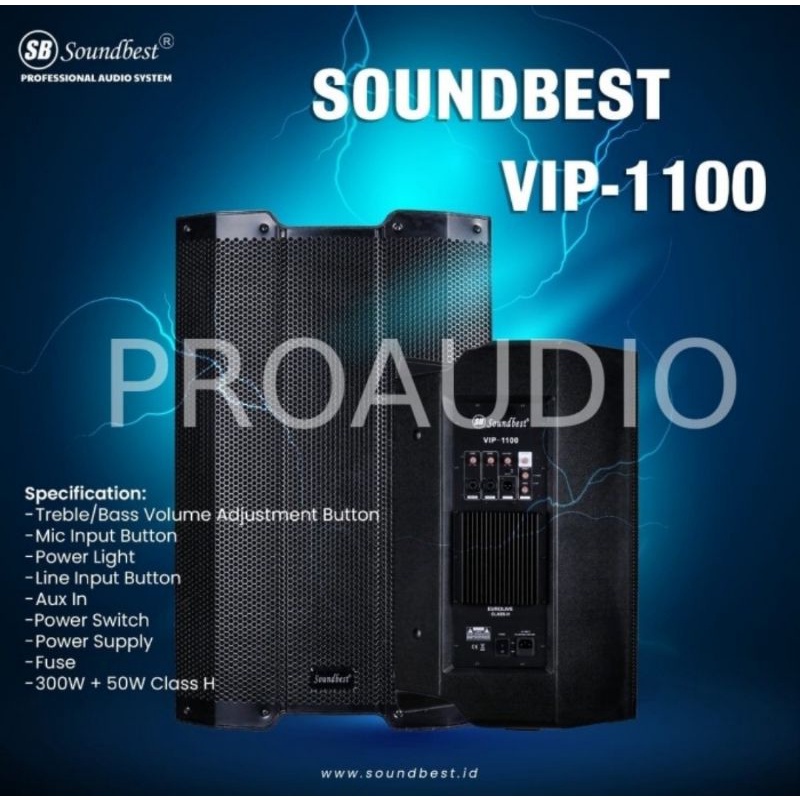 Speaker Aktif Soundbest VIP1100 vip 1100 Soundbest vip1100 1 Set ORI