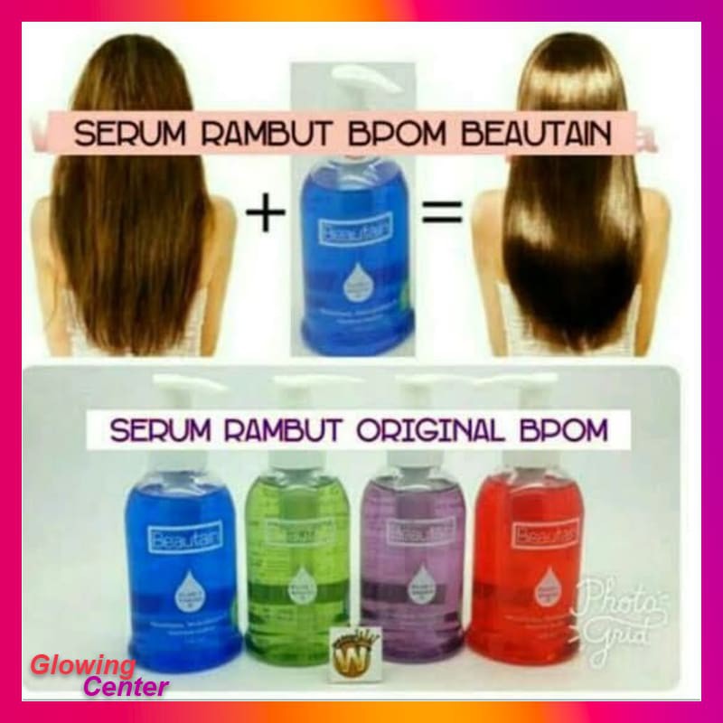SERUM RAMBUT RUSAK DAN KERING AMPUH BPOM BEAUTAIN ORIGINAL BPOM - Hijau