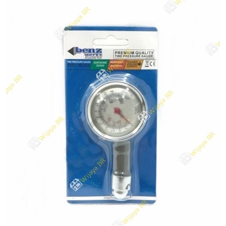 Tire Pressure Gauge Benz / Alat ukur tekanan angin ban 100 psi / Alat ukur tekanan ban