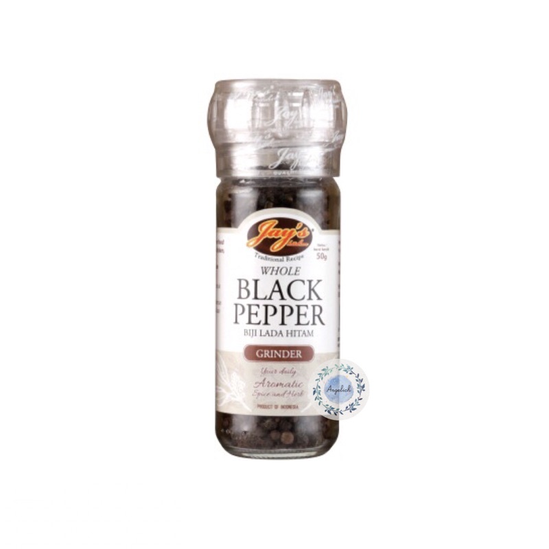 

Jay’s Kitchen Whole Black Pepper Grinder / Biji Lada Hitam 50gr