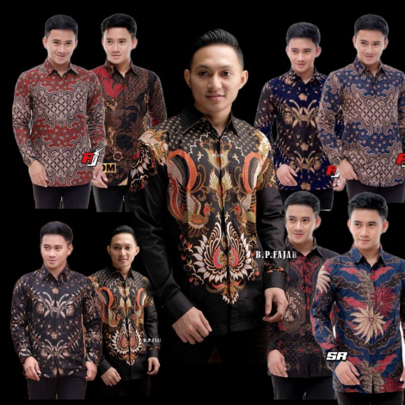 PAKAIAN PRIA KEMEJA BATIK LENGAN PANJANG SERAGAM KERJA
