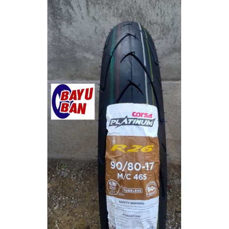 Ban Donat Ring 17 Ring 14 Corsa R26 80/80 90/80 100/80 Ban Luar Tubeles