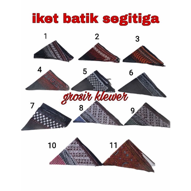 Iket kepala segitiga //iket segitiga batik //iket batik segitiga murah