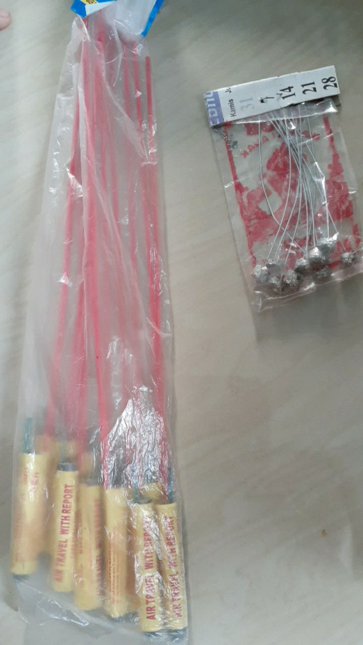 Air Mancur Besar/kecil Hujan Perak 10pcs