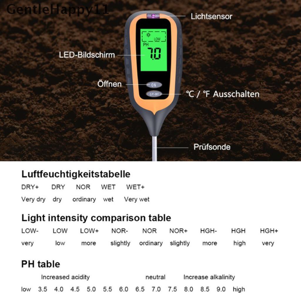 Gentlehappy Alat Pengukur Kesuburan Tanah Profesional Sunlight
