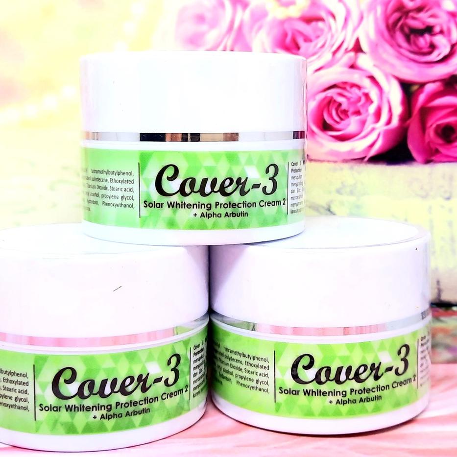✻ Cover 3 Solar Whitening Protection Cream 10g Arbutin / Cover 3 Sunscreen SPF 50 ♚
