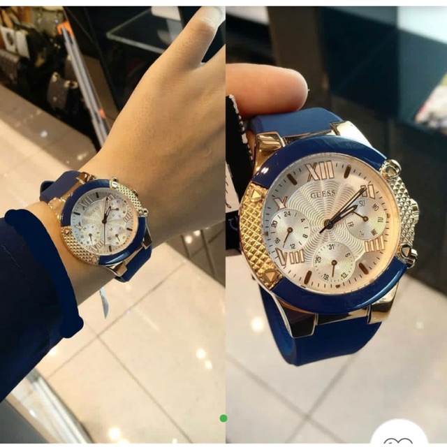 Guess watch rubber blue original mulus 100%