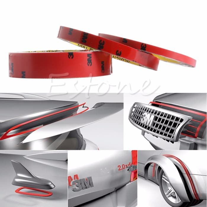 

Perekat Double Tape 3M Foam Merah 6mm x 3 Meter