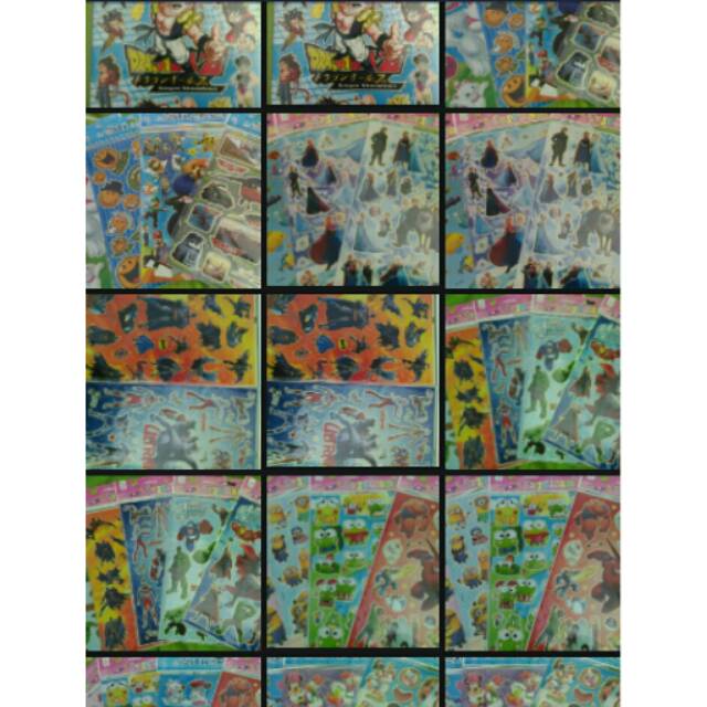 

Stiker anak sticker karakter kartun komik super hero