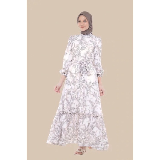 Ruby Dress - White Marble size M by Wearing Klamby