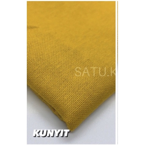 Kain LINEN RAMI Kualitas Premium bahan katun linen-Kunyit