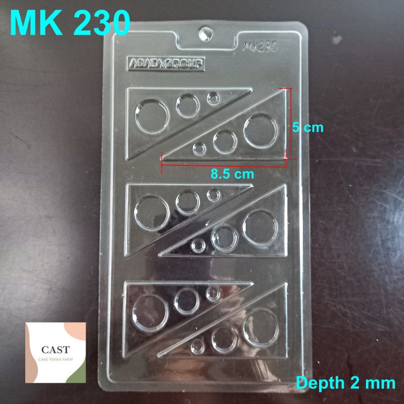 Cetakan Coklat Plastik