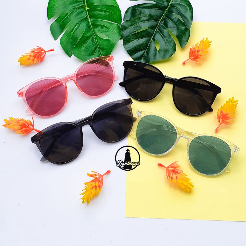 Kacamata sunglass bulat lentur polarized