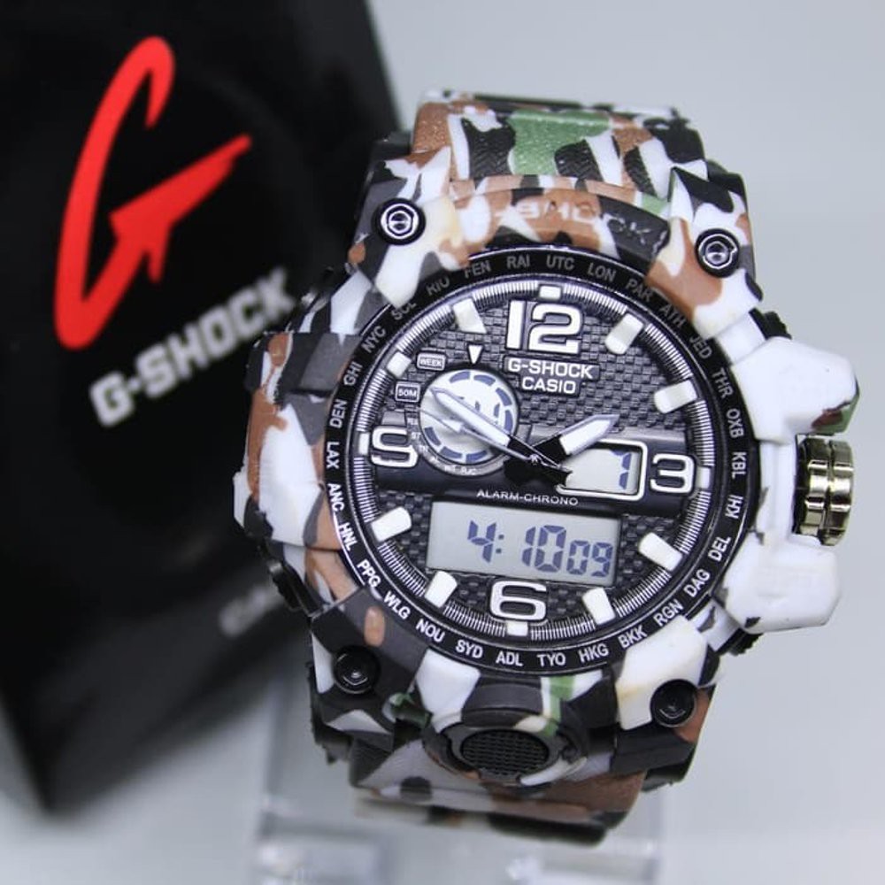 JAM TANGAN G SHOCK GWG 1000 ARMY WHITE