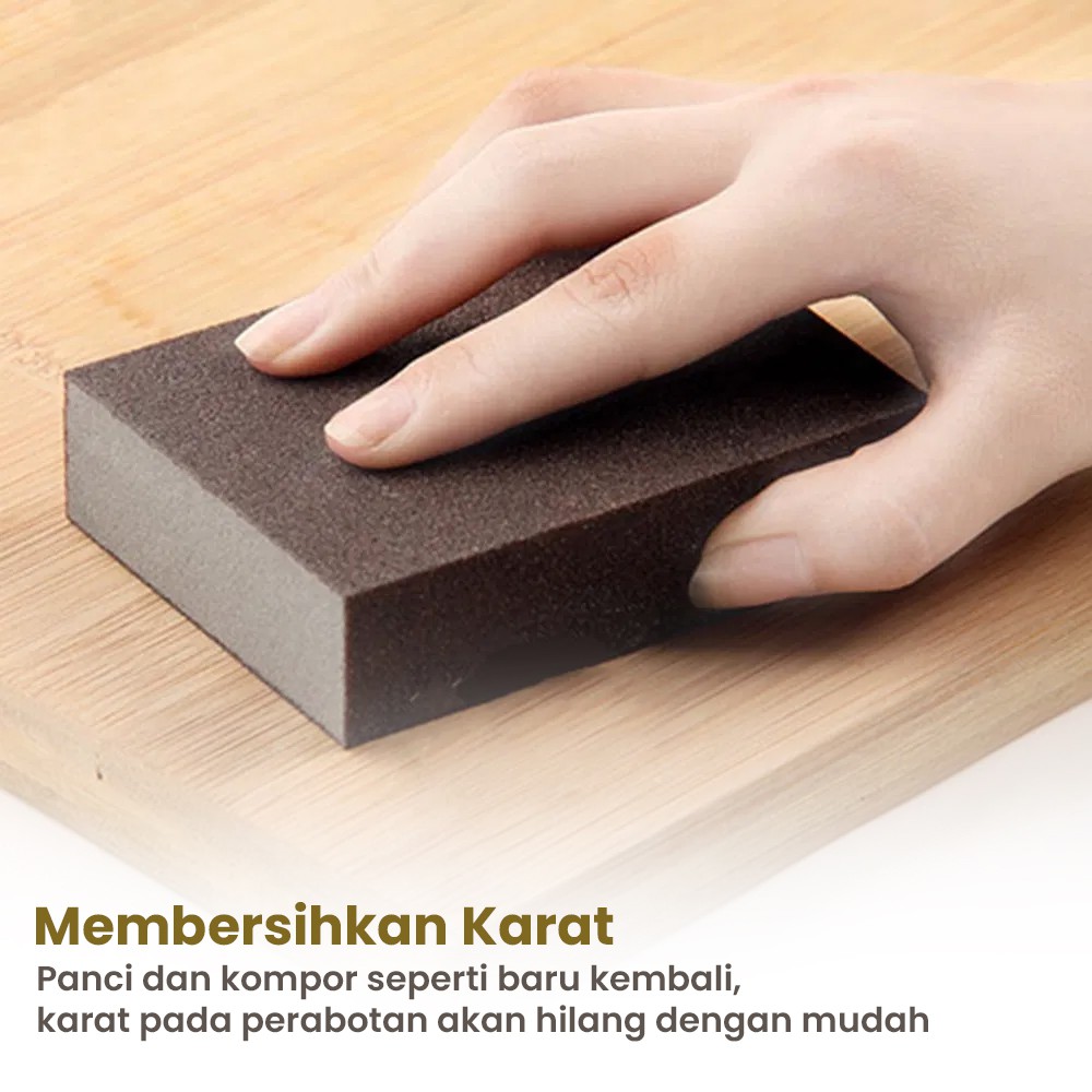 Spons Pembersih Karat Besi Nano Melamine Magic Sponge