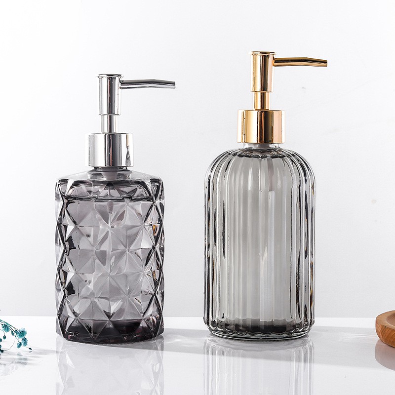 [KINI] Soap Dispenser Tempat Sabun Cair Hand Sanitizer Kaca 400ml | Botol Wadah Cuci Tangan Piring