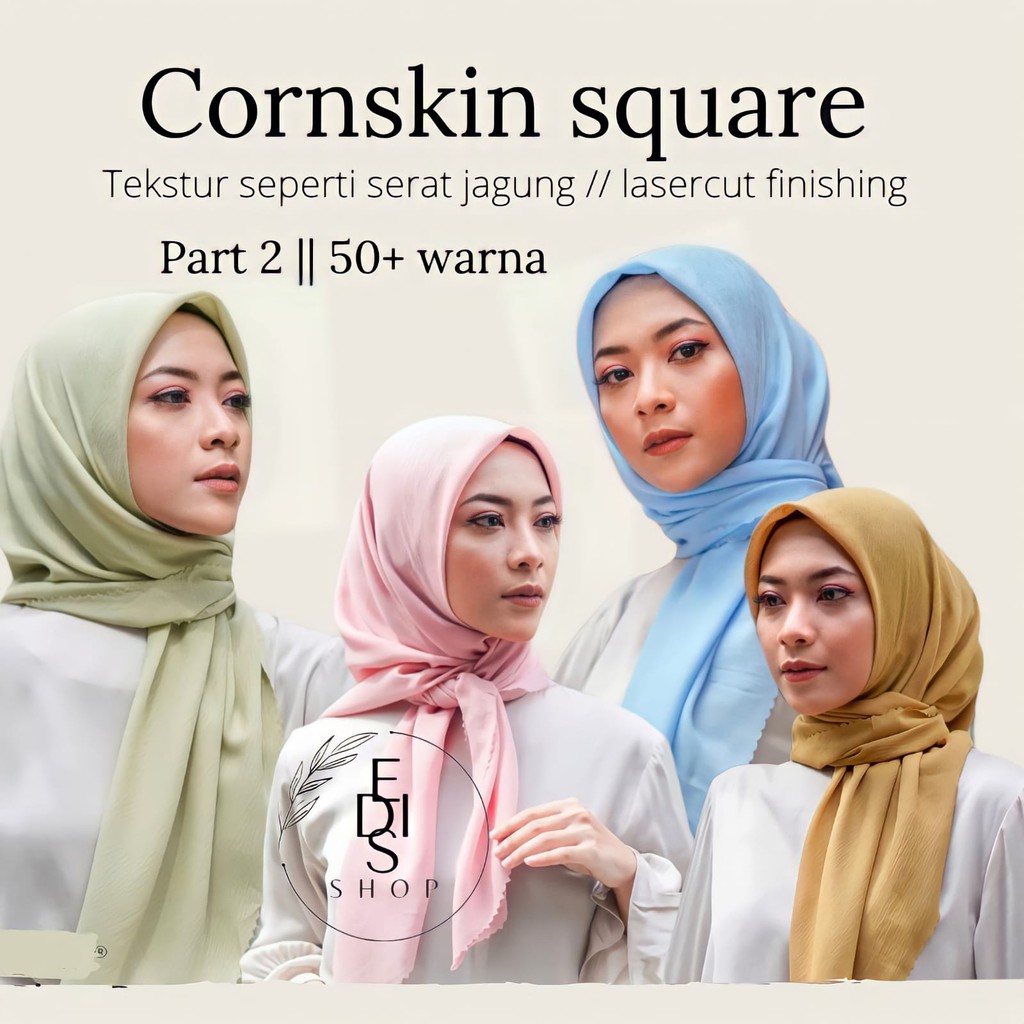 PART 2/HIJAB KERUDUNG CORNSKIN PREMIUM LASER CUT AZAHRA