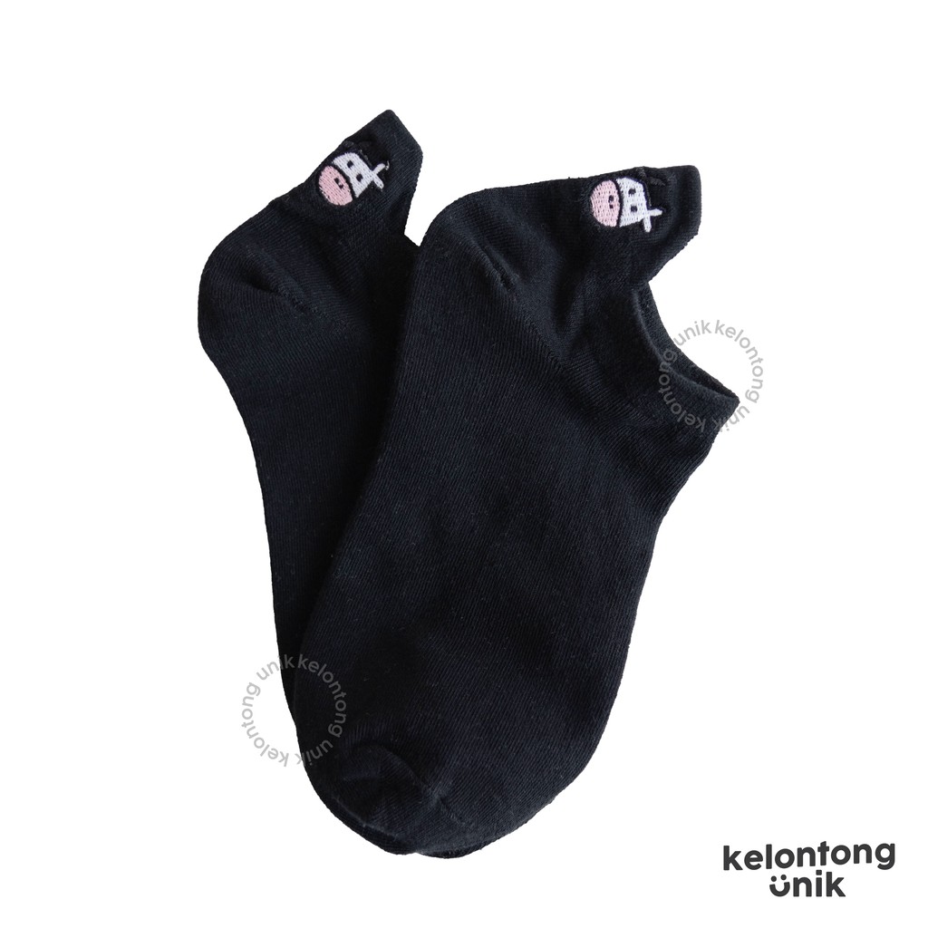 SAPI POLOS - Kaos Kaki Pendek Semata Kaki/ Kaos Kaki Ankle Dewasa Wanita-KWMV-002