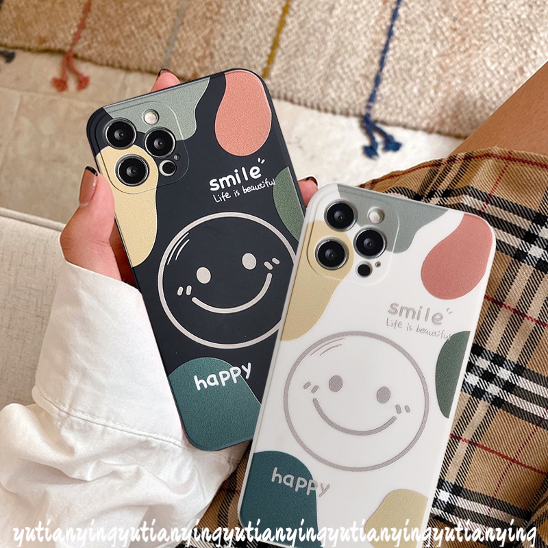 Soft Case Bahan Tpu Motif Happy Smile Tahan Banting Untuk Infinix Smart 5 Hot 10 Play 6 11 Play 11 11 11 10S 10T Note 8