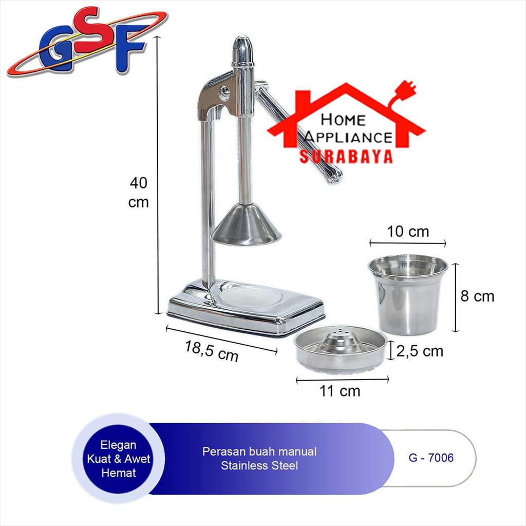 Alat Peras - Perasan Jeruk  Manual Hand Press Stainless GSF G 7006