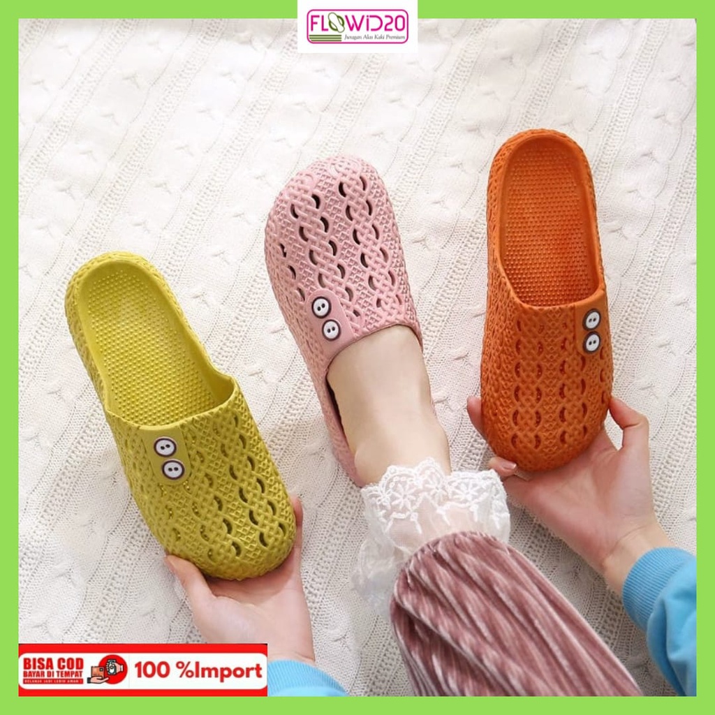 sandal import sandal karet slop sandal tertutup sandal rumah indoor outdoor sandal 114